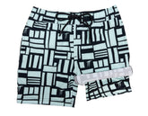 Boys' Hybrid Boardshorts - Mint Geo