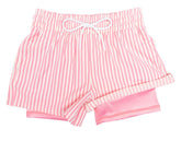 Girls' Hybrid Boardshorts - Pink Stripe