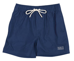 Boys Navy anti-chafe lined boardshorts - Thirsty Threads 