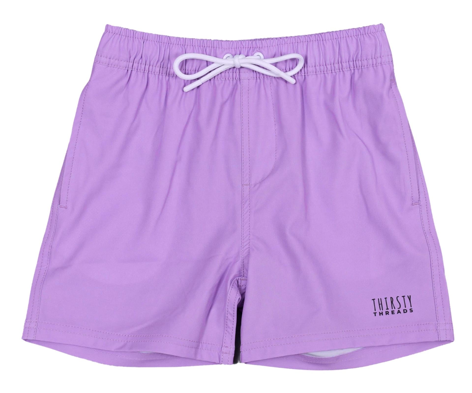Boys Jacaranda anti-chafe lined boardshorts - Thirsty Threads 