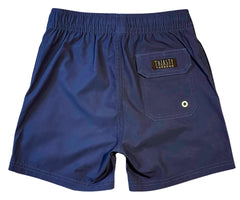 Boys Navy anti-chafe lined boardshorts - Thirsty Threads 