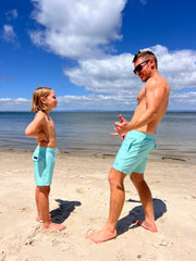 Mens Lined Boardshorts - Ningaloo Blue