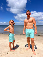 Mens Lined Boardshorts - Ningaloo Blue