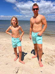 Mens Lined Boardshorts - Ningaloo Blue