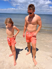 Mens Lined Boardshorts - Burnt Horizon