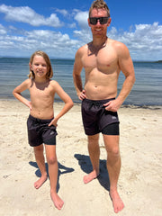 Mens Lined Boardshorts - Charcoal