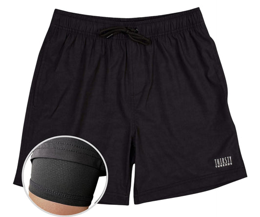Boys Charcoal anti-chafe lined boardshorts - Thirsty Threads  1920