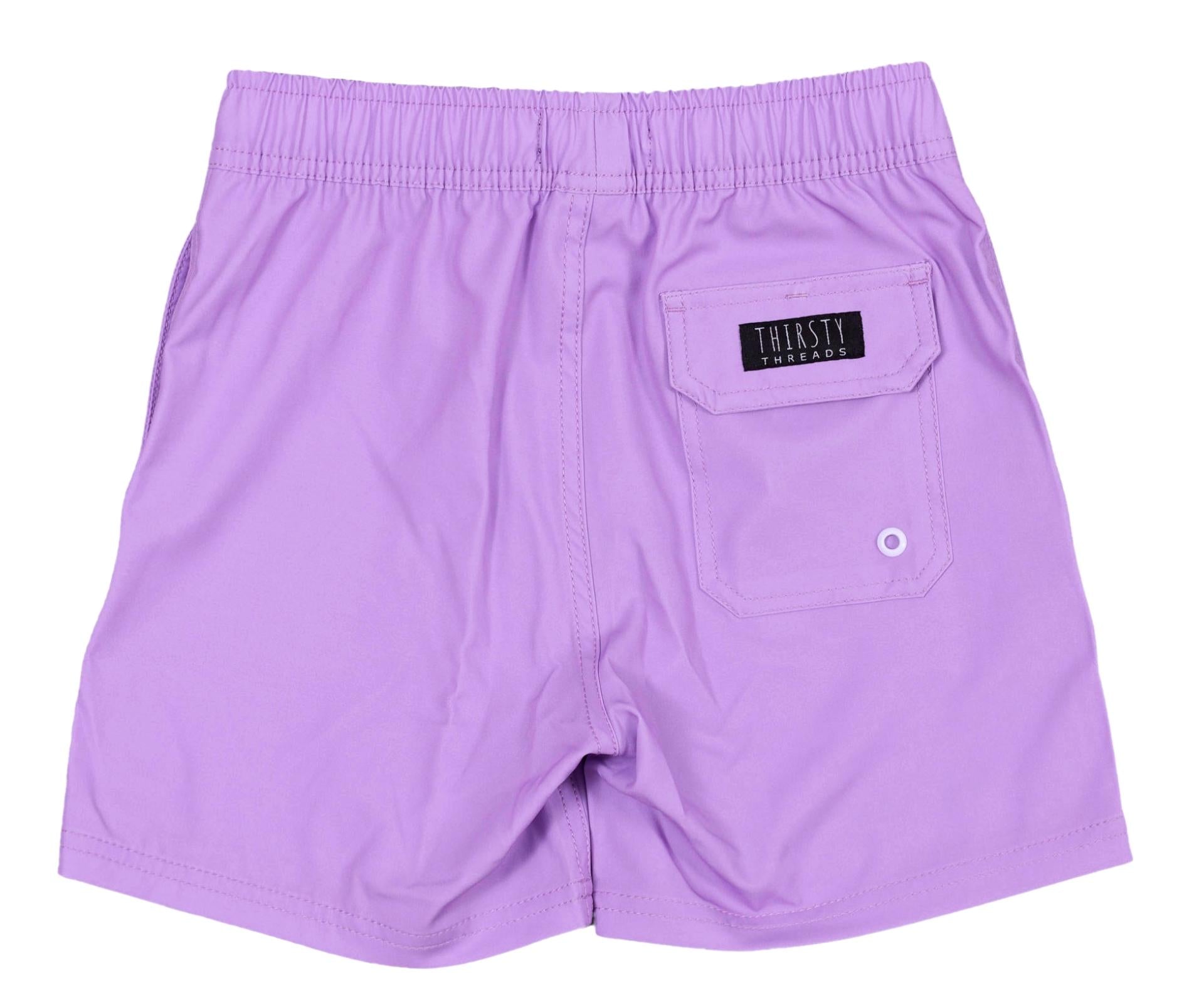 Boys Jacaranda anti-chafe lined boardshorts - Thirsty Threads 