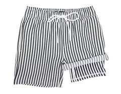 Boys Midnight Stripe hybrid anti-chafe boardshorts with built-in Hybrid Liner, quick dry 4-way stretch fabric and elastic waistband