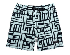 Boys' Hybrid Boardshorts - Mint Geo