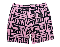 Boys' Hybrid Boardshorts - Pink Geo