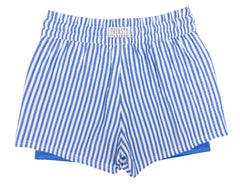 Girls' Hybrid Boardshorts - Azure Stripe