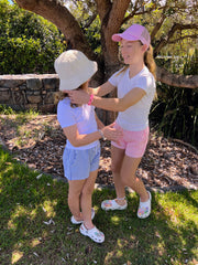 Girls' Hybrid Boardshorts - Pink Stripe