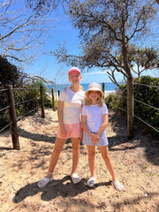 Girls' Hybrid Boardshorts - Pink Stripe