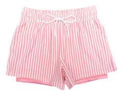 Girls' Hybrid Boardshorts - Pink Stripe