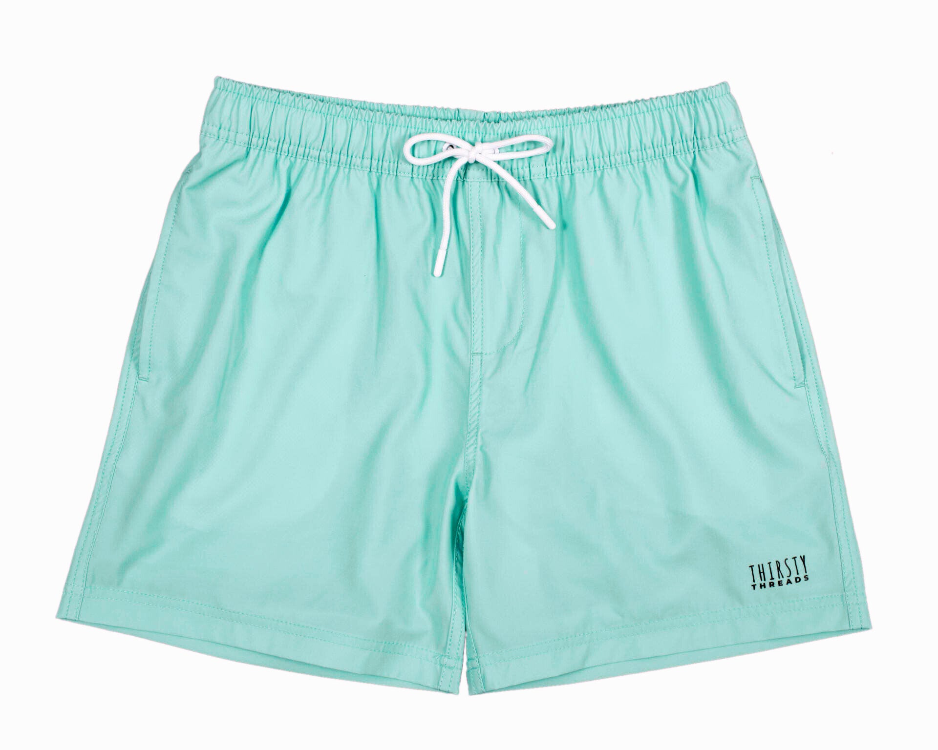 Mens Aqua anti-chafe lined boardshorts - Thirsty Threads 
