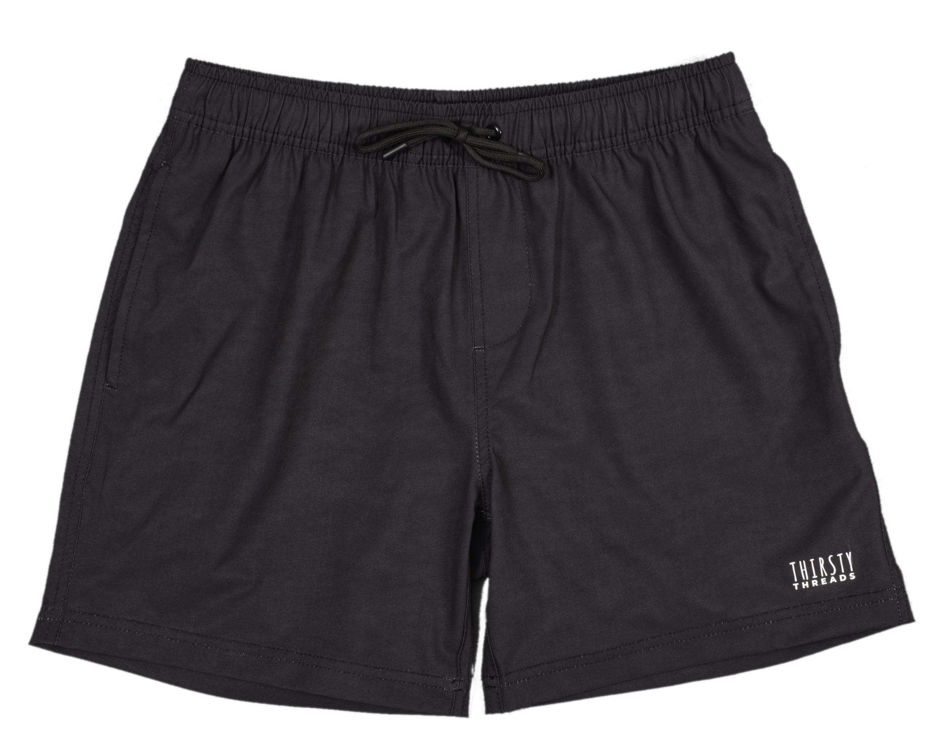 Mens Charcoal anti-chafe lined boardshorts - Thirsty Threads 