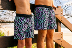 Matching mens dreamwave hybrid lined anti-chafe boardshorts with quick dry 4-way stretch fabric outdoors