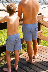 Men's Hybrid Boardshorts - Pacific Stripe