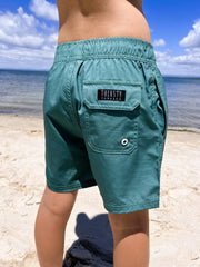 Boys' Hybrid Boardshorts - Dark Green