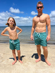 Boys' Hybrid Boardshorts - Dark Green