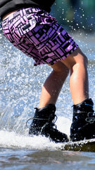 Boys' Hybrid Boardshorts - Pink Geo
