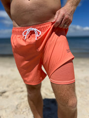Men's Hybrid Boardshorts - Burnt Horizon