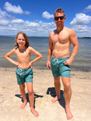 Men's Hybrid Boardshorts - Dark Green