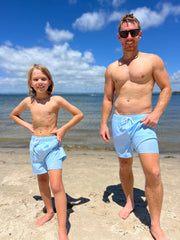 Men's Hybrid Boardshorts - Light Blue